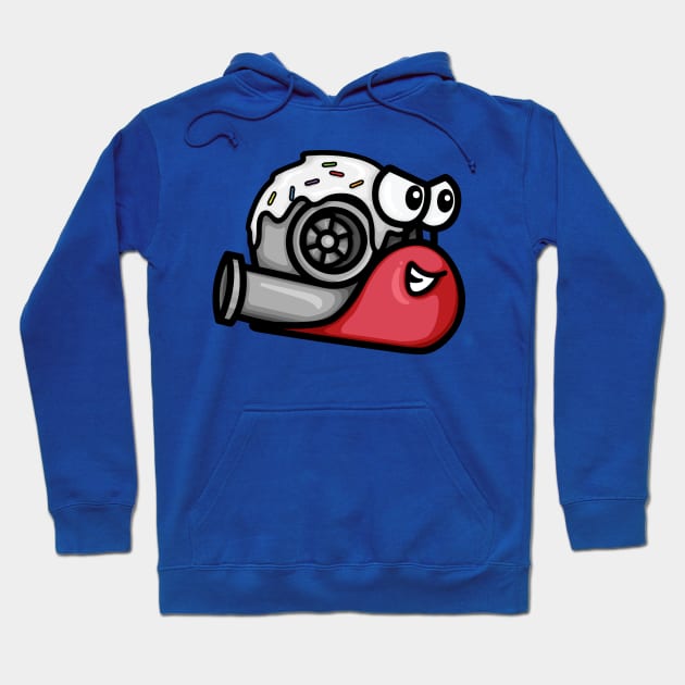 Turbo Snail - Red and White Donut Hoodie by hoddynoddy